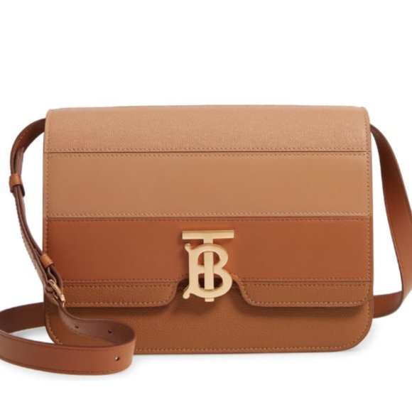 Medium TB Paneled Leather Crossbody Bag - Picture 1 of 4